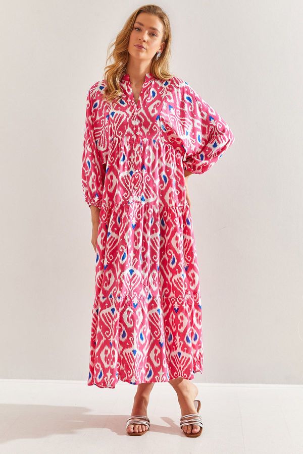 Bianco Lucci Bianco Lucci Women's Multi Patterned Viscose Dress