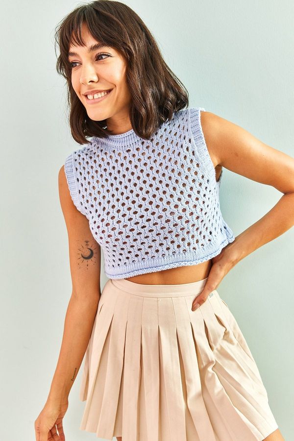 Bianco Lucci Bianco Lucci Women's Patterned Knitwear Blouse