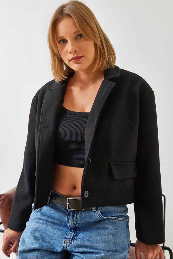 Bianco Lucci Bianco Lucci Women's Short Crop Jacket 2624