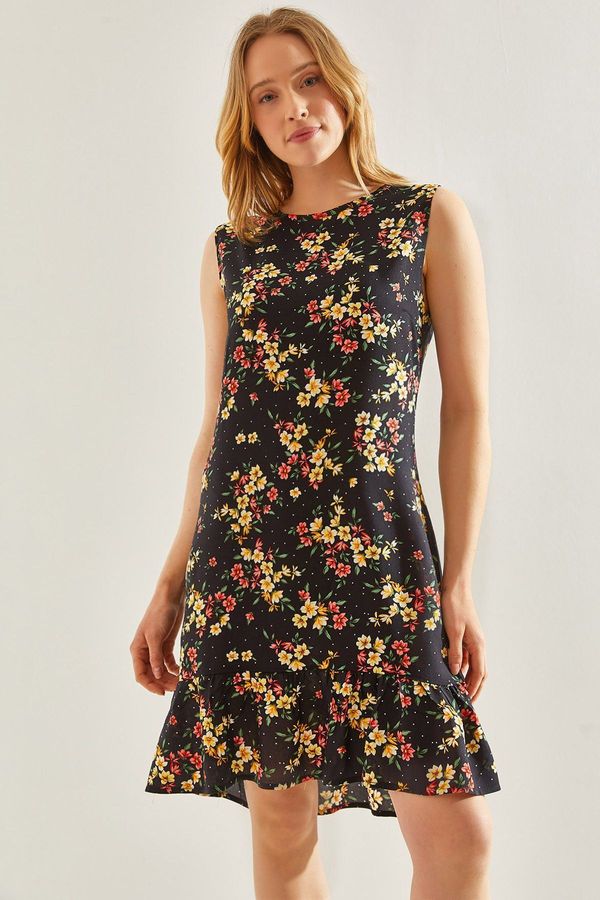 Bianco Lucci Bianco Lucci Women's Skirt Ruffled Floral Viscose Dress