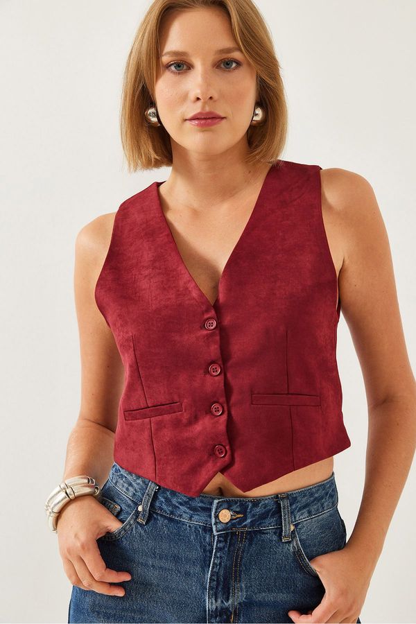 Bianco Lucci Bianco Lucci Women's Suede Vest