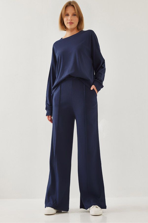 Bianco Lucci Bianco Lucci Women's Trousers Grass Bottom Top Set