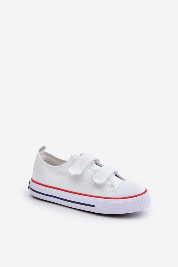 BIG STAR SHOES Big Star Children's Velcro Sneakers White