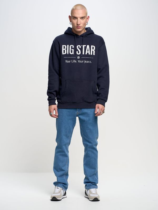 Big Star Big Star Man's Hoodie 154553 Blue-403