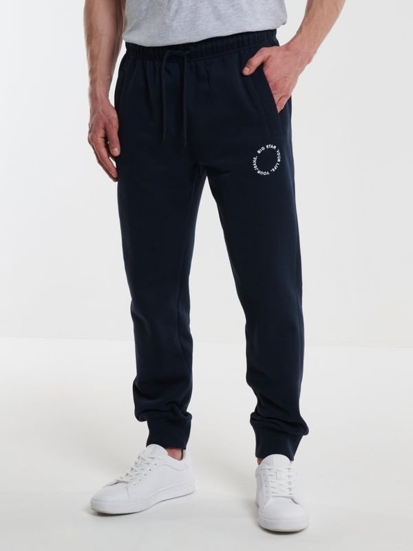 Big Star Big Star Man's Sweats Trousers Non Denim 350001 Navy Blue 403