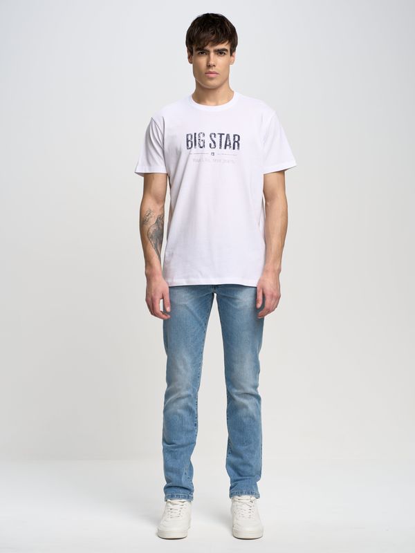 Big Star Big Star Man's T-shirt_ss T-shirt 150045 Cream-101