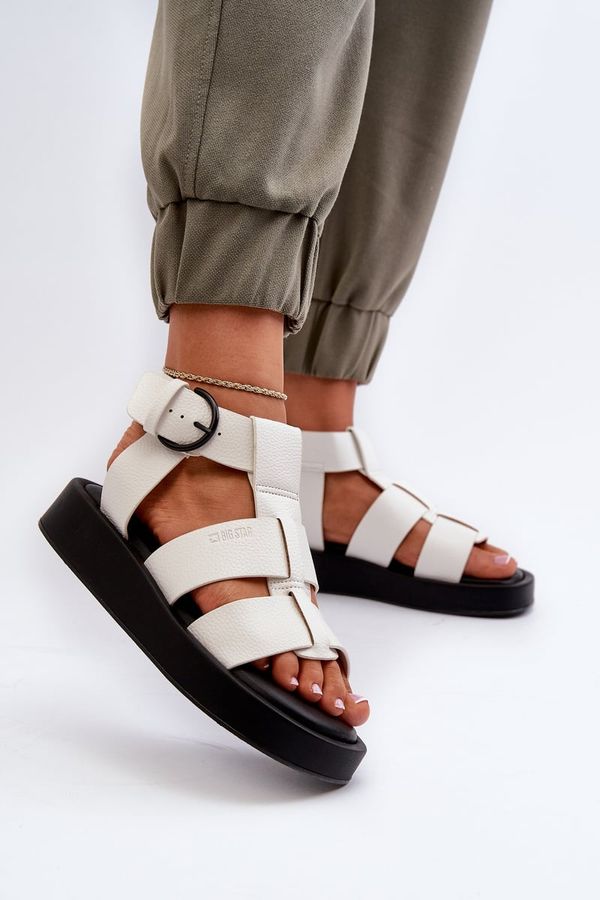 BIG STAR SHOES BIG STAR SHOES Women's Comfortable Big Star Platform Sandals LL274870 Black