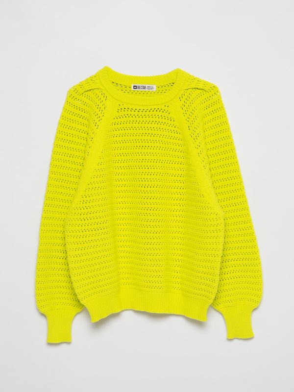 Big Star Big Star Woman's Sweater 161039 Lime Wool-300