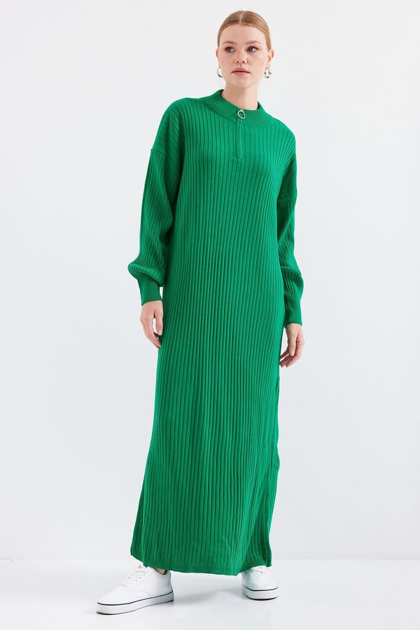 Bigdart Bigdart 15839 Full-length Knitted Dress - Green