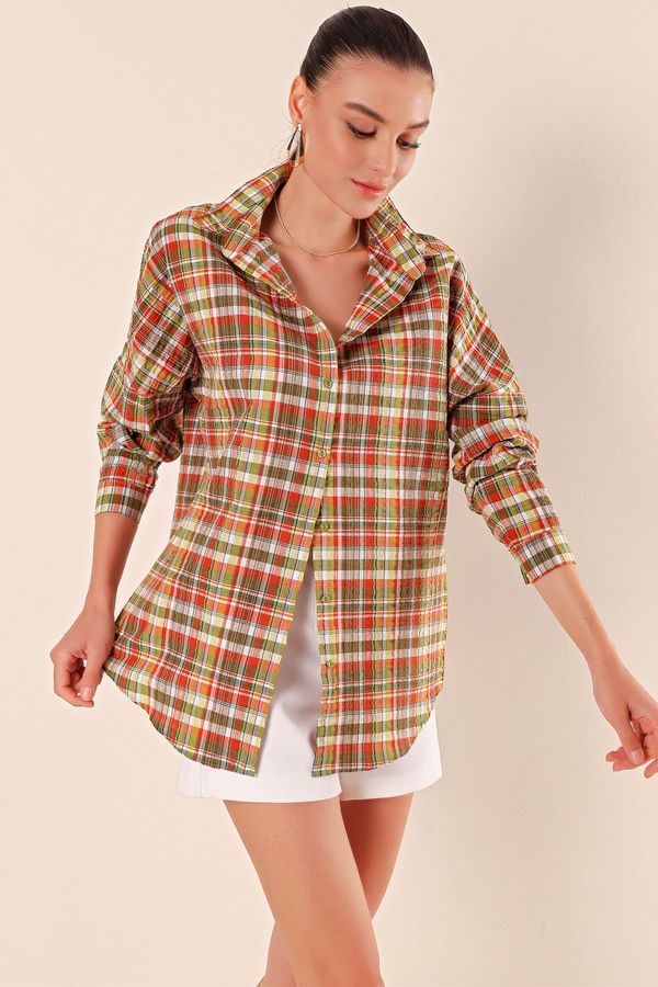 Bigdart Bigdart 3900 Oversize Long Basic Shirt - B. Tile