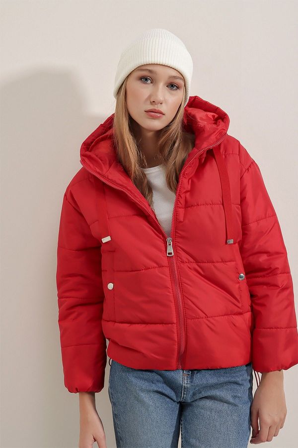 Bigdart Bigdart 5117 Hooded Puffer Coat - Red