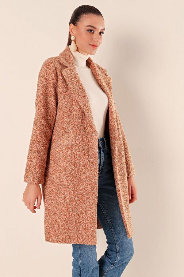 Bigdart Bigdart 9082 Oversize Cashmere Coat - M. Tan