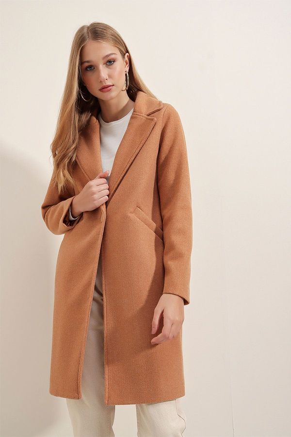 Bigdart Bigdart 9085 Cachet Coat - Biscuit