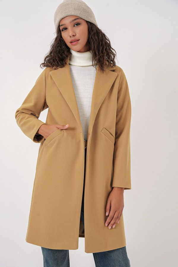 Bigdart Bigdart 9085 Cachet Coat - Mustard