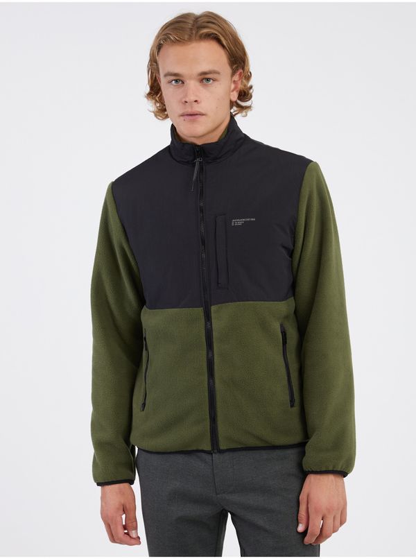 Jack & Jones Black & Green Jack & Jones Blake Jacket - Men