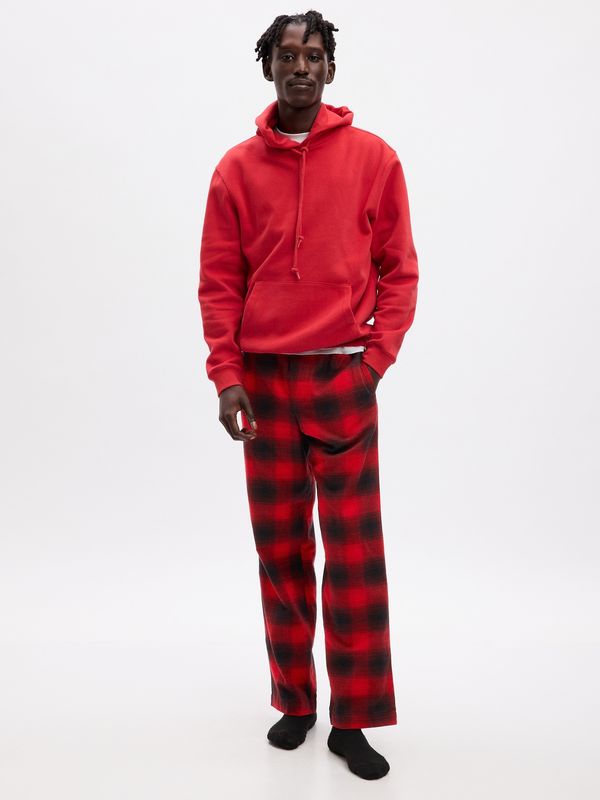 GAP Black and red men's plaid pyjama pants GAP
