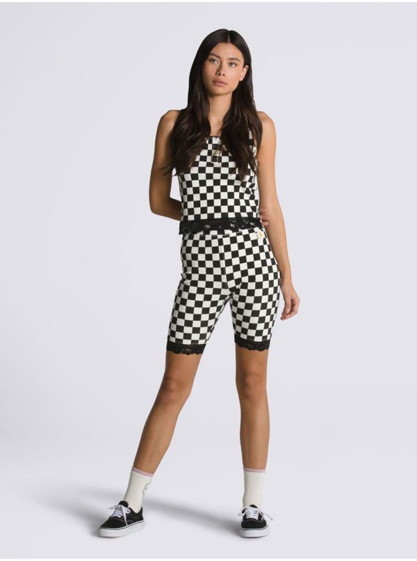 Vans Black & White Checkered Short Leggings VANS - Ladies