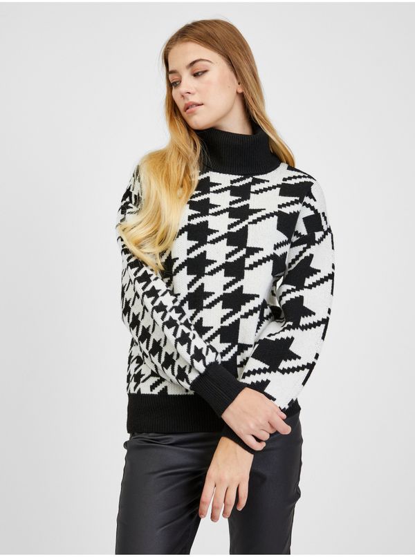 Orsay Black and white women's patterned sweater ORSAY - Women