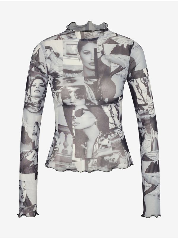 Guess Black and white women's patterned top Guess - Women's