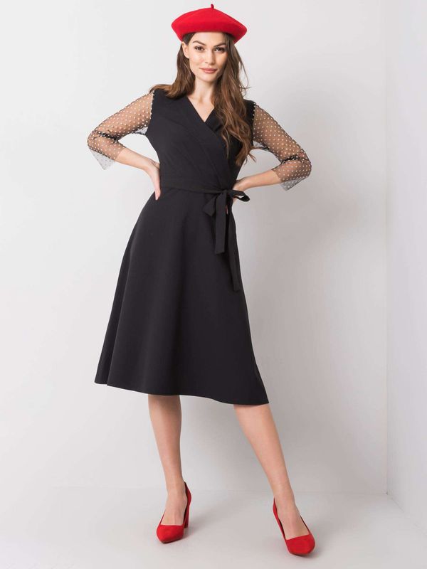 Fashionhunters Black Ava dress