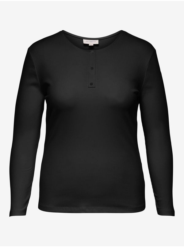 Only Black Basic Long Sleeve T-Shirt ONLY CARMAKOMA Adda - Women