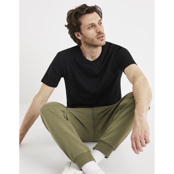 Celio Black basic t-shirt Celio Tebase