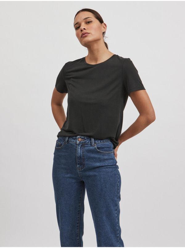 Vila Black basic T-shirt VILA Modala - Women