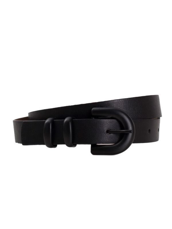 Fashionhunters Black belt with decorative buckle OCH BELLA