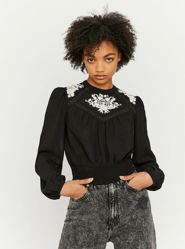 TALLY WEiJL Black blouse with embroidery TALLY WEiJL - Women