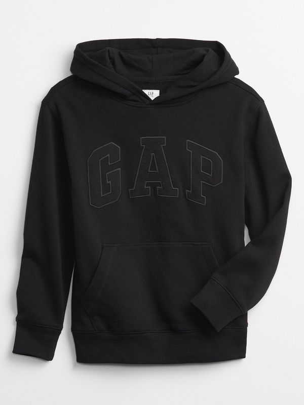 GAP Black Boys' Children's Sweatshirt GAP Logo v-tonal after