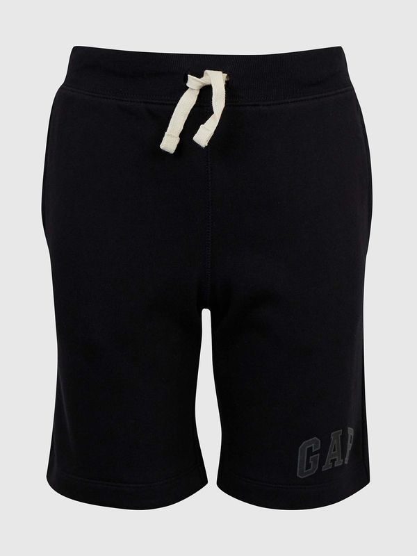 GAP Black boys' shorts sweatpants with GAP logo