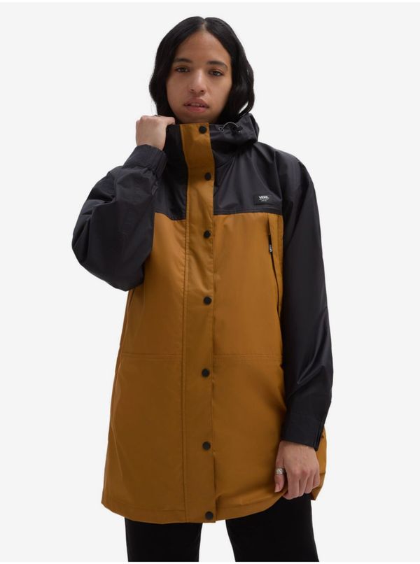 Vans Black-brown women's waterproof parka VANS Lake Effect Rain Block - Women