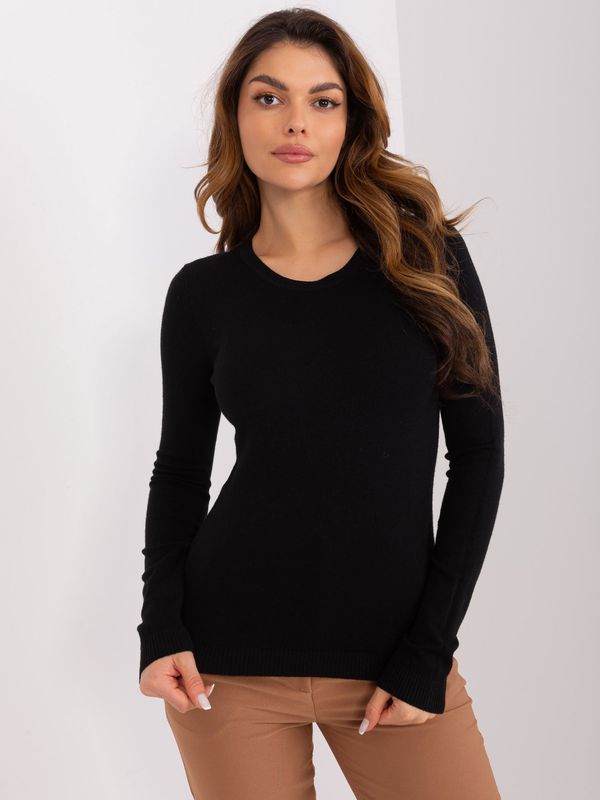 Fashionhunters Black Classic Women's Sweater