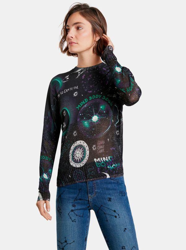 DESIGUAL Black Desigual Patterned Sweater Toronto - Women