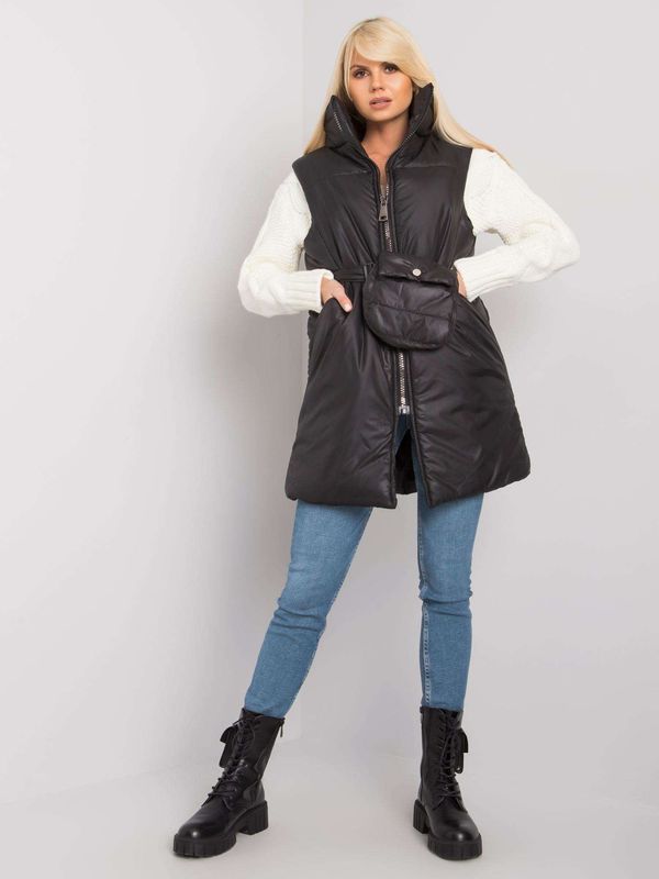 Fashionhunters Black down vest