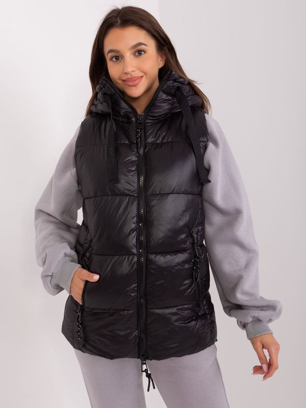 Fashionhunters Black down vest with SUBLEVEL lining