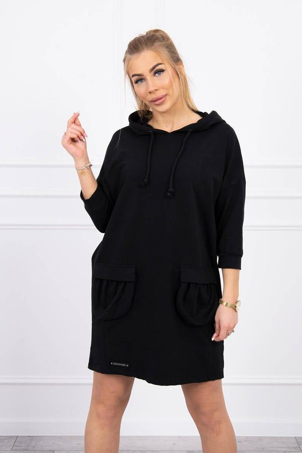 Kesi Black dress with hood