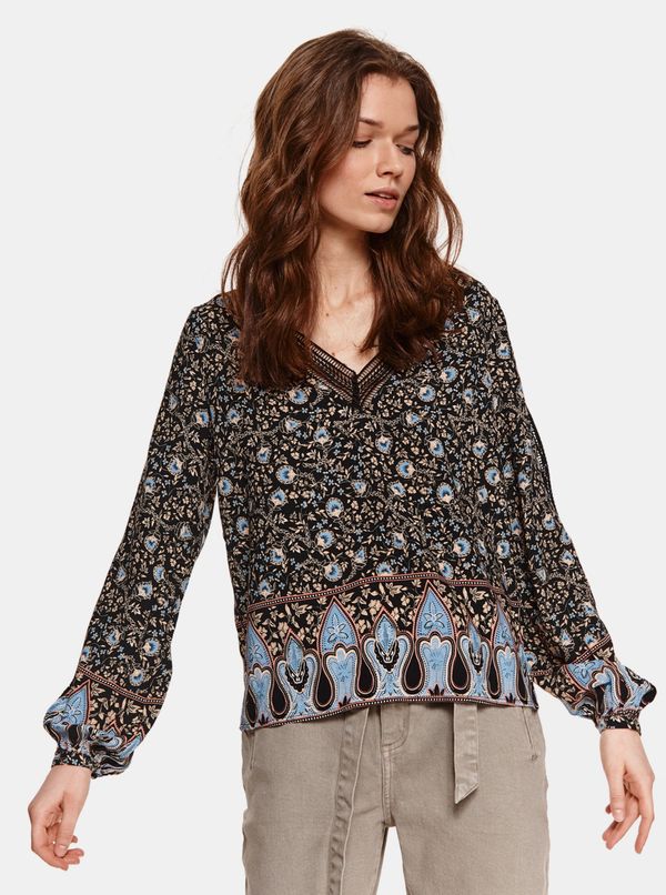 Top Secret Black floral blouse TOP SECRET - Women