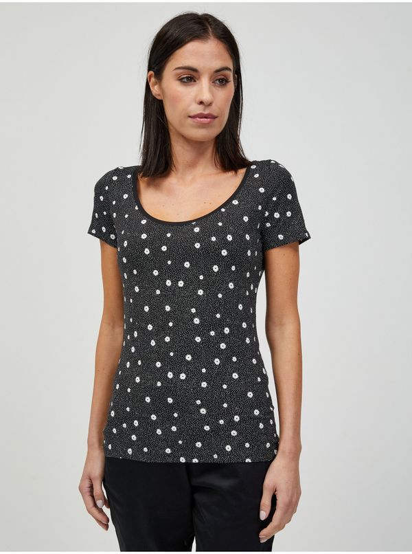 Orsay Black Floral T-Shirt ORSAY - Women