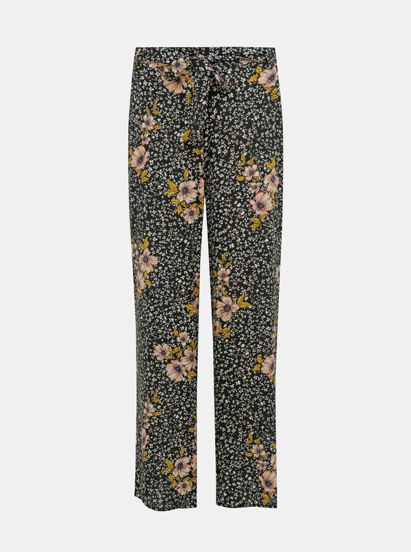 Only Black floral trousers ONLY Nova - Women