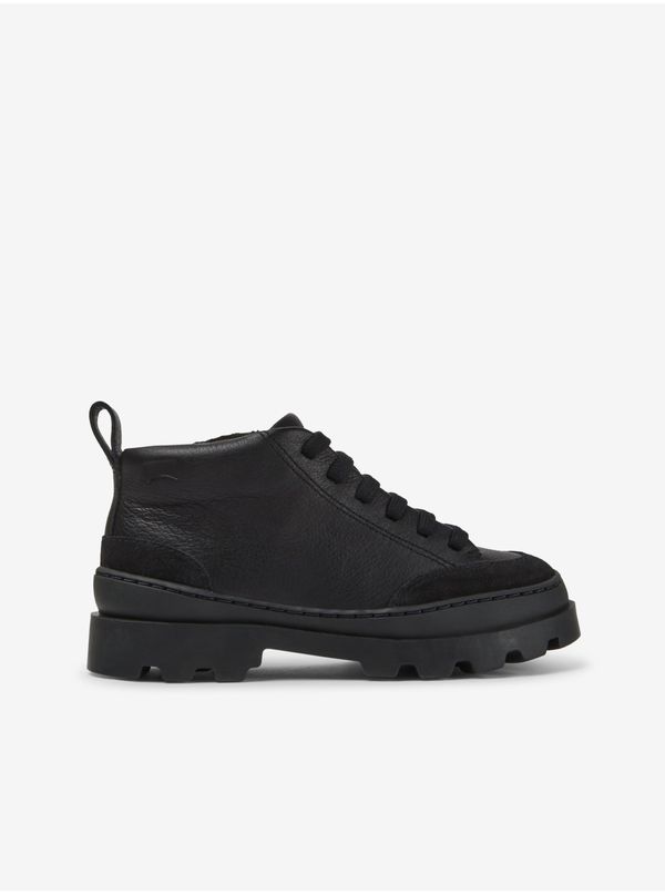 Camper Black girl's leather shoes Camper Brutus - unisex