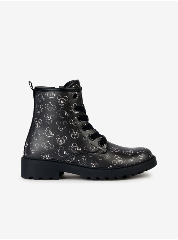 GEOX Black Girls' Patterned Ankle Boots Geox Casey - Girls