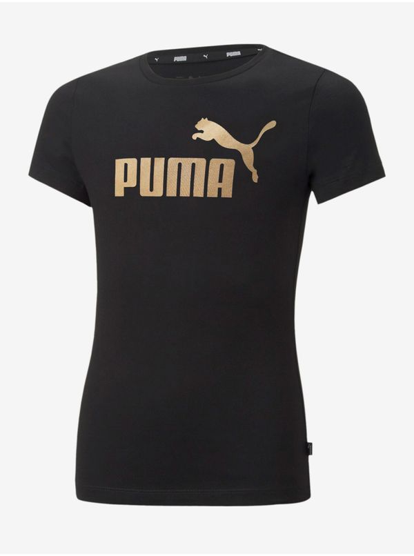 Puma Black Girls' T-Shirt Puma ESS+ - Girls