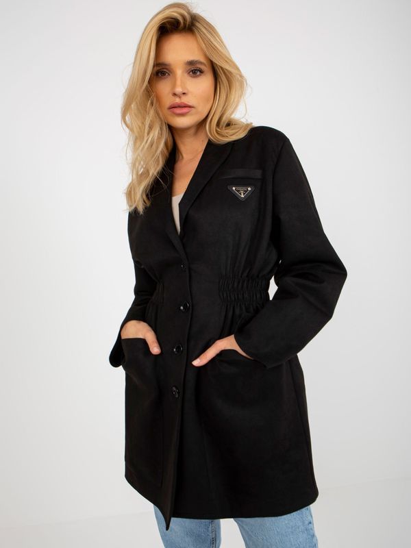 Fashionhunters Black jacket jacket with pockets