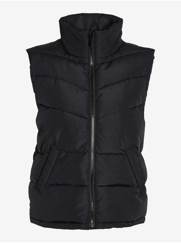 Noisy May Black Ladies Quilted Vest Noisy May Dalcon - Ladies
