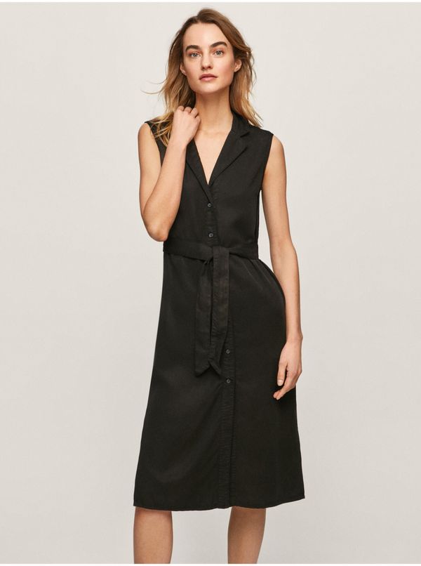 Pepe Jeans Black Ladies Shirt Dress Pepe Jeans - Women