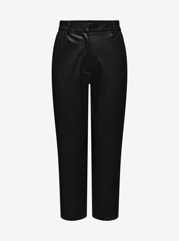 Only Black Leatherette Pants ONLY Idina - Women