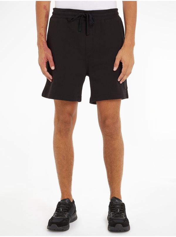 Tommy Hilfiger Black Men Shorts Tommy Jeans Badge Cargo - Men