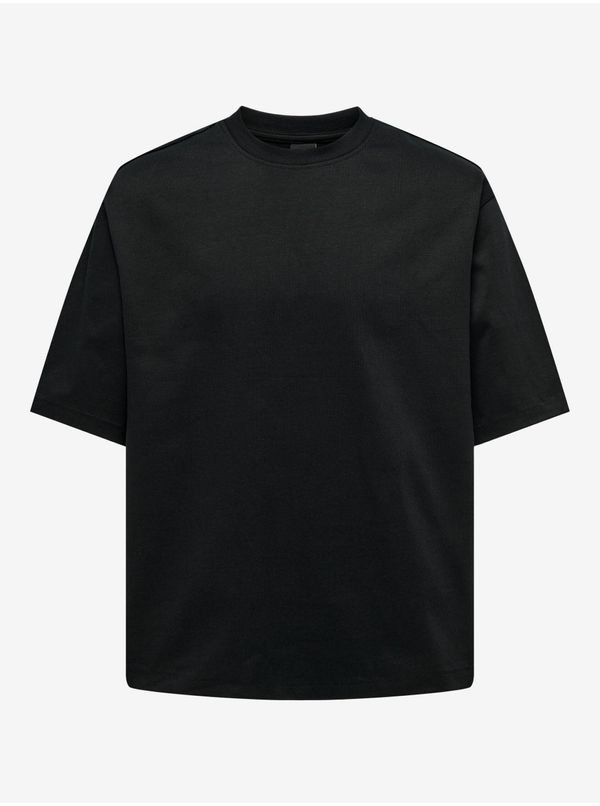 Only Black mens basic oversize T-shirt ONLY & SONS Millenium - Men