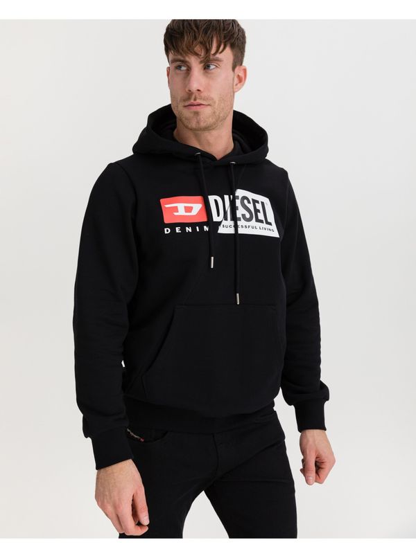 Diesel Black men's hoodie Diesel Girk